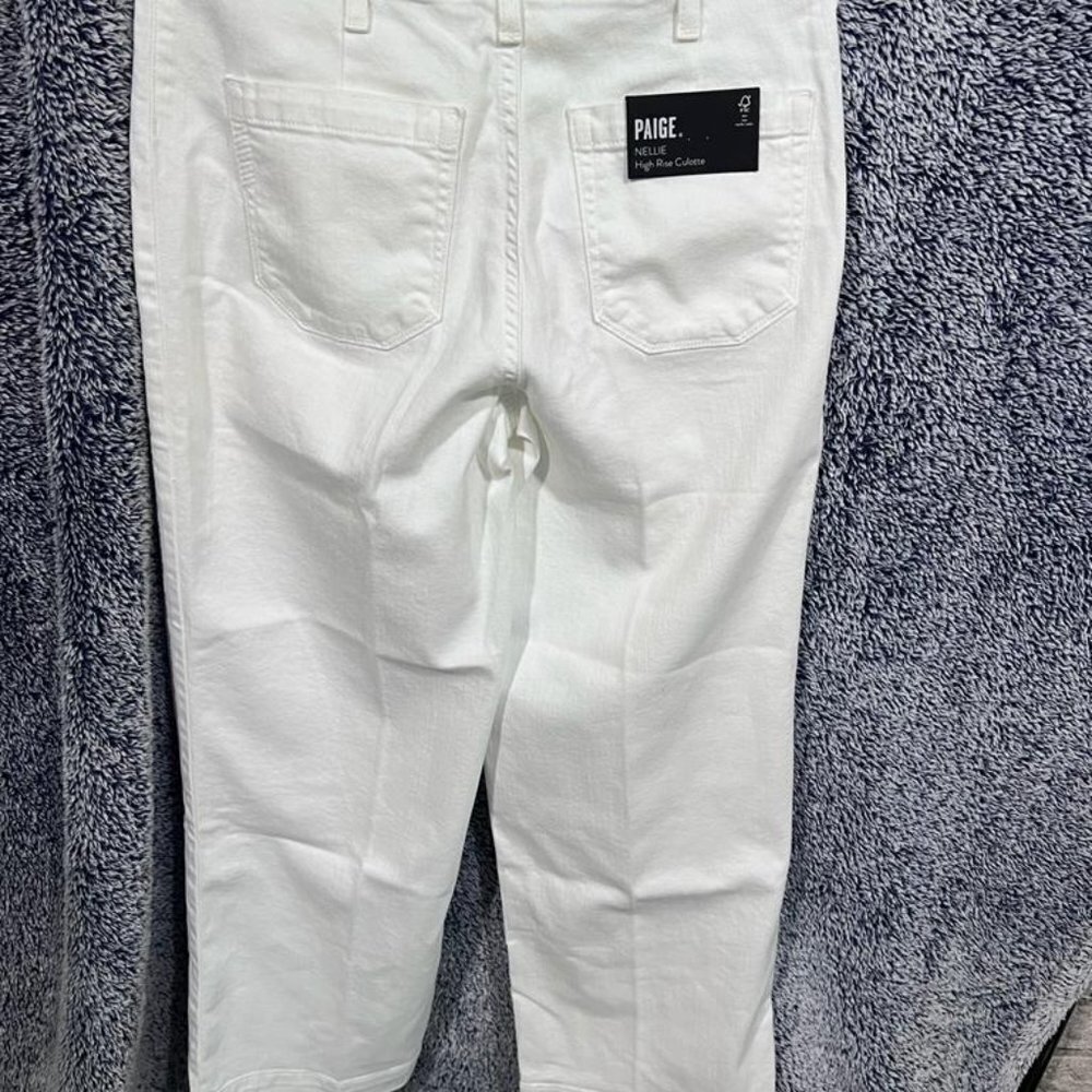 NWT Paige Nellie Mid-Rise Cropped Culottes - Picture 4 of 5